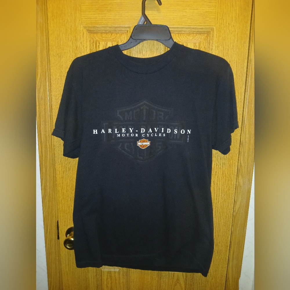 Vtg 2000 Harley Davidson Mens Large Mike’s Famous  New Castle DE T-Shirt Graphic